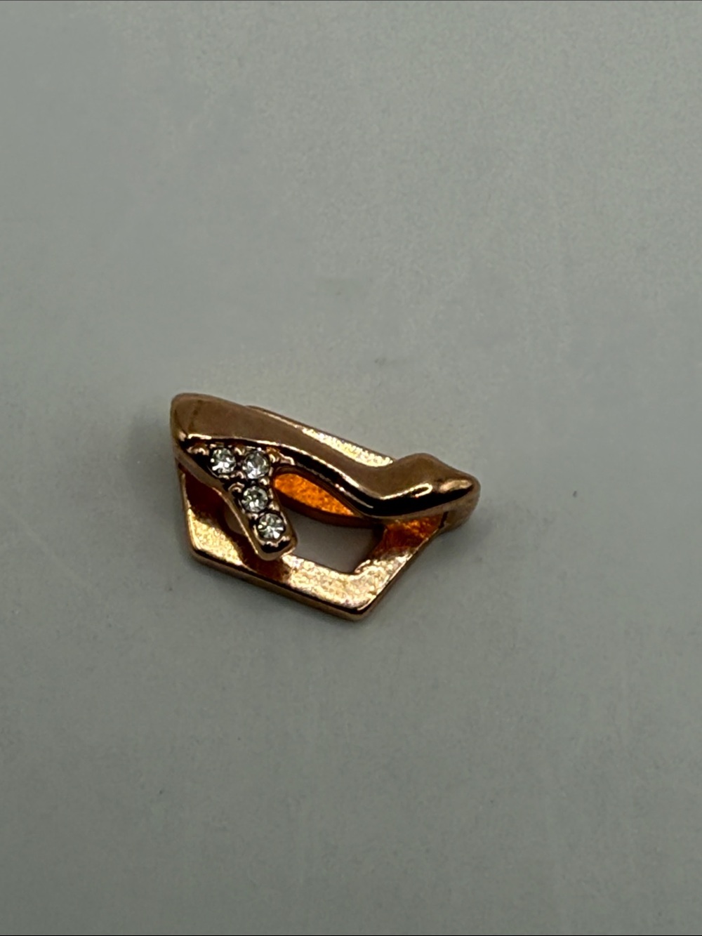 KEEP Collective Rose Gold Pavé High Heel Shoe Slider Charm